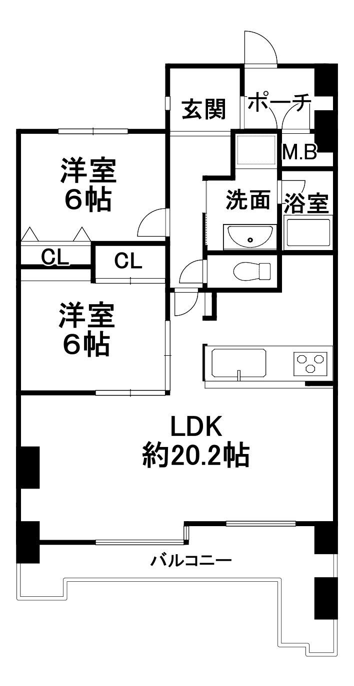 サンロード三石台④305間取り図